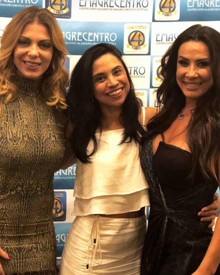 Kely Dantas com Sheila Mello e Scheila Carvalho na premiação de 2019